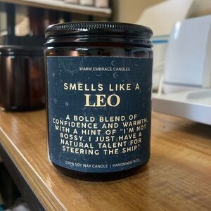 Zodiac Sign Candle, Christmas Candle, Birthday Candle, Handmade Candle, 8 oz